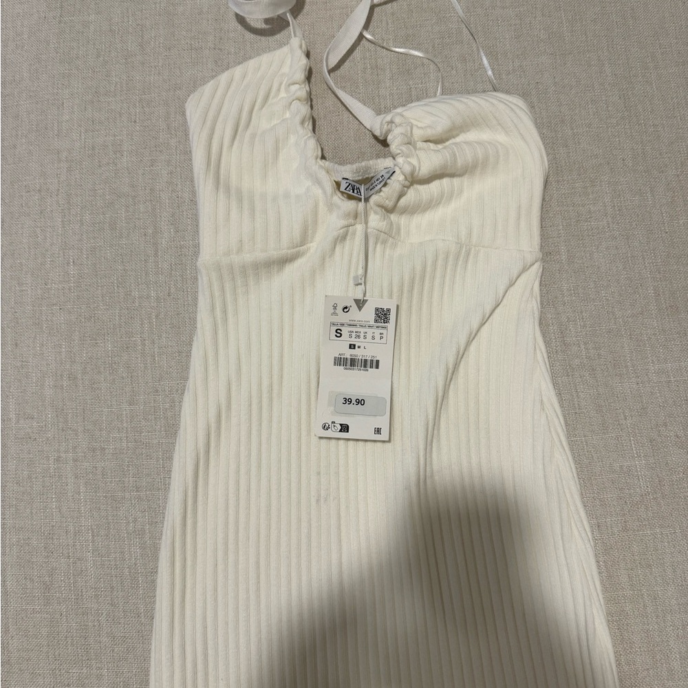 Brand New Zara Dress - Midi Length - Halter top with tags on